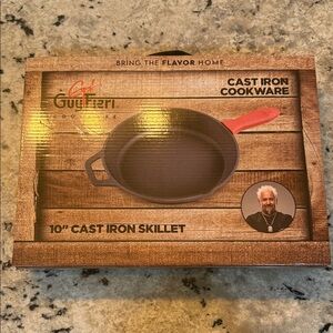 Red Cast Iron Skillet